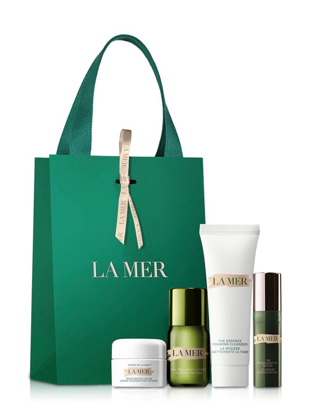 Lamer la mer set new fresh x4 serum cleanser cream lotion